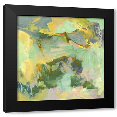 The Grass Pillow Black Modern Wood Framed Art Print with Double Matting by Arana, Emilia