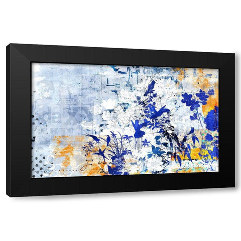 Exciting Light Black Modern Wood Framed Art Print with Double Matting by Albers, Teis