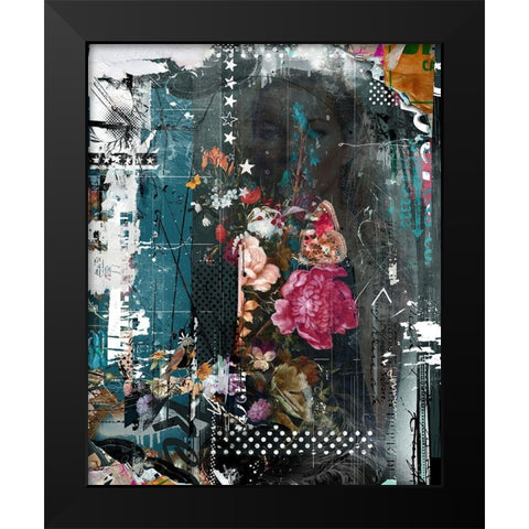 Traveling In Style Black Modern Wood Framed Art Print by Albers, Teis