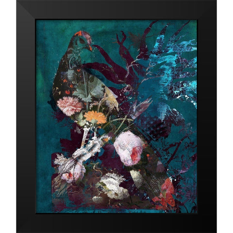 Wildness No. 2 Black Modern Wood Framed Art Print by Albers, Teis