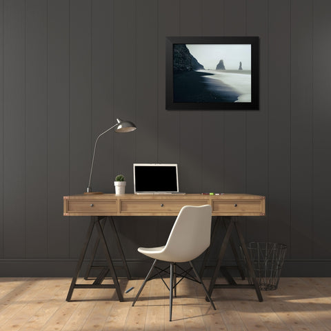 Lost Black Modern Wood Framed Art Print by Artemiadi, Dora