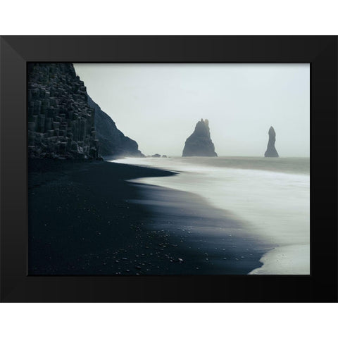 Lost Black Modern Wood Framed Art Print by Artemiadi, Dora