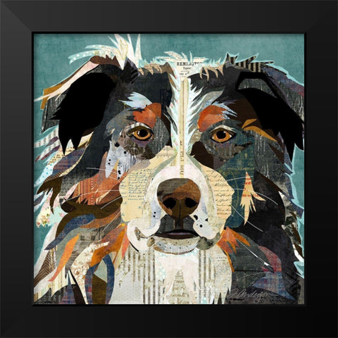 Aussi Black Modern Wood Framed Art Print by Anderson, Traci