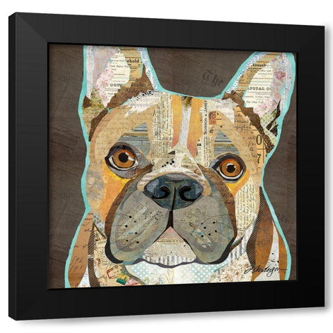 French Bulldog Black Modern Wood Framed Art Print by Anderson, Traci