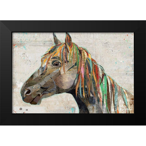 Wild Horse Black Modern Wood Framed Art Print by Anderson, Traci