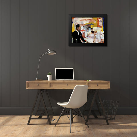 The Ellington Finesse Effect Black Modern Wood Framed Art Print by Anderson, Noland