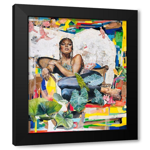 The Ramona Leeza Black Modern Wood Framed Art Print by Anderson, Noland