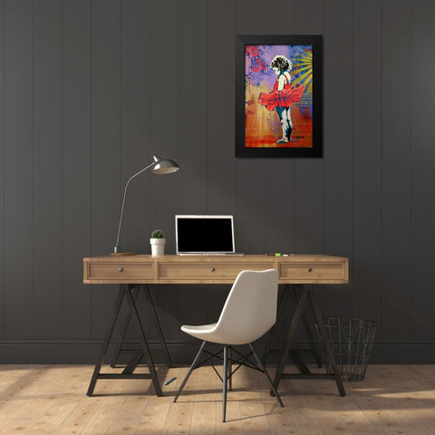 Lifes A Dance 2 Black Modern Wood Framed Art Print by AbcArtAttack
