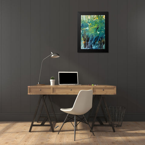Do You See The Light? Black Modern Wood Framed Art Print by Apperlo, Mila