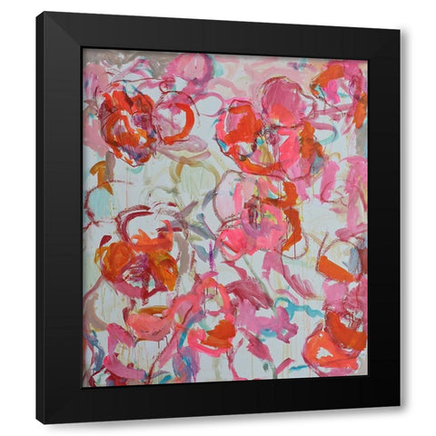 Pink Morning Black Modern Wood Framed Art Print with Double Matting by Anders, Per