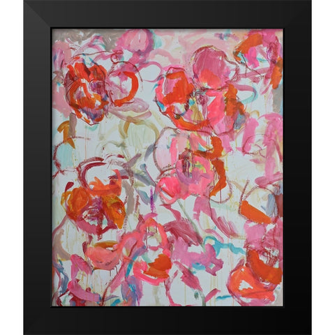 Pink Morning Black Modern Wood Framed Art Print by Anders, Per