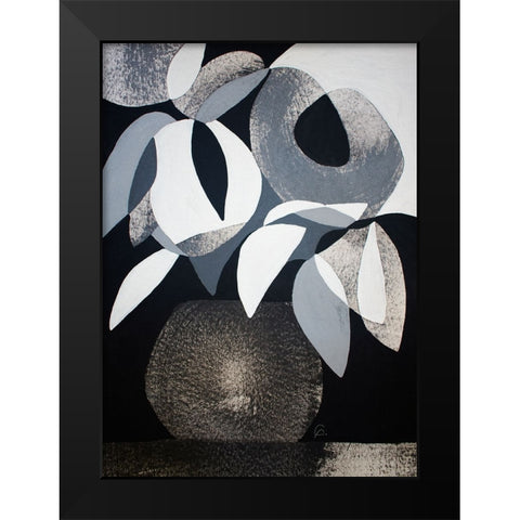 Gray Areas 2 Black Modern Wood Framed Art Print by Avila, Gabriela