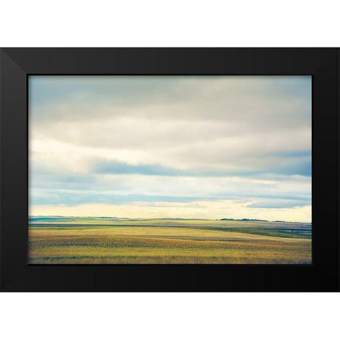 Farmland Plains Black Modern Wood Framed Art Print by Annie Bailey Art