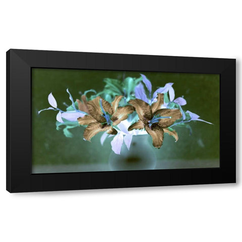 Floral Color - 20 Black Modern Wood Framed Art Print by Blaustein, Alan
