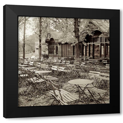 Paris - 18 Black Modern Wood Framed Art Print by Blaustein, Alan