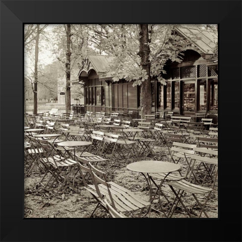 Paris - 18 Black Modern Wood Framed Art Print by Blaustein, Alan