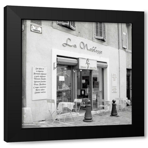 La Noblesse Black Modern Wood Framed Art Print with Double Matting by Blaustein, Alan