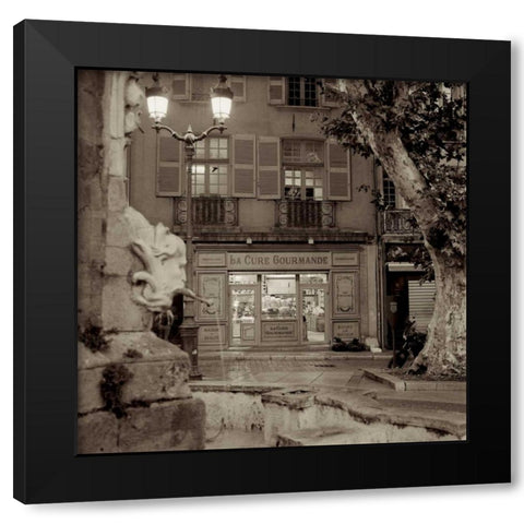 Marketplace - 41 Black Modern Wood Framed Art Print by Blaustein, Alan