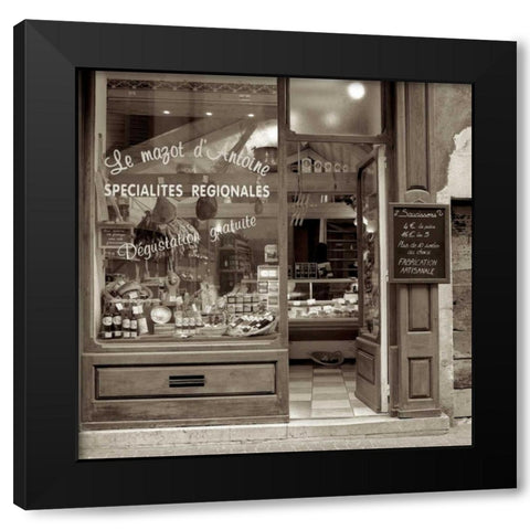 Marketplace - 1 Black Modern Wood Framed Art Print with Double Matting by Blaustein, Alan