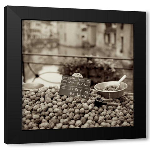 Marketplace - 39 Black Modern Wood Framed Art Print by Blaustein, Alan
