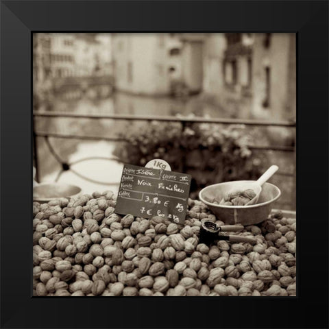 Marketplace - 39 Black Modern Wood Framed Art Print by Blaustein, Alan