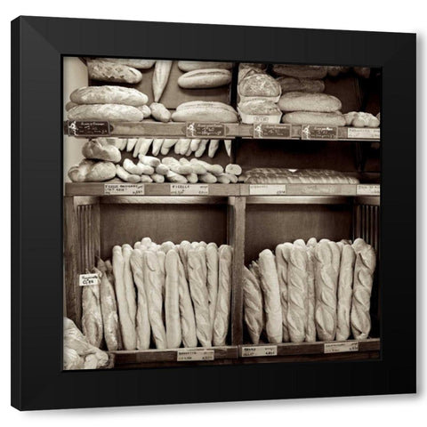 Marketplace - 35 Black Modern Wood Framed Art Print by Blaustein, Alan