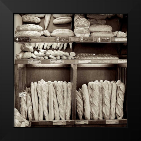 Marketplace - 35 Black Modern Wood Framed Art Print by Blaustein, Alan