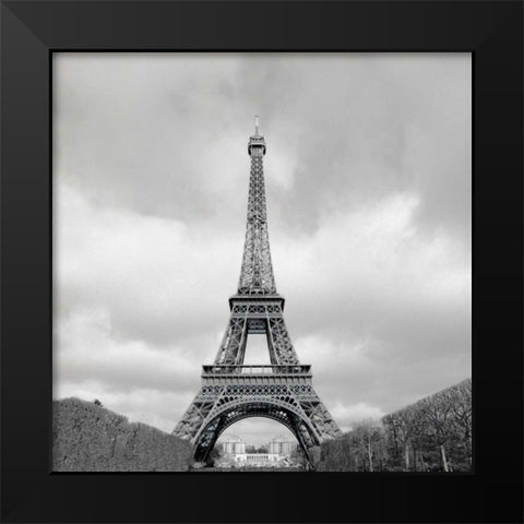 Tour Eiffel - 17 Black Modern Wood Framed Art Print by Blaustein, Alan