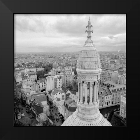 Sacre Coeur Paris - 1 Black Modern Wood Framed Art Print by Blaustein, Alan