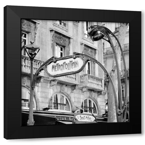 Metropolitain Paris - 2 Black Modern Wood Framed Art Print by Blaustein, Alan