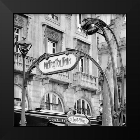 Metropolitain Paris - 2 Black Modern Wood Framed Art Print by Blaustein, Alan