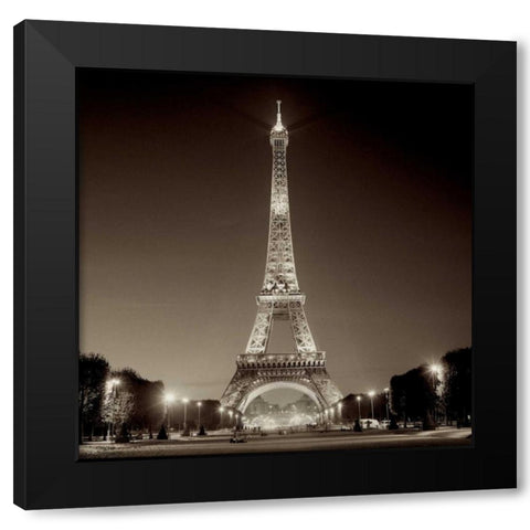 Tour Eiffel - 1 Black Modern Wood Framed Art Print by Blaustein, Alan