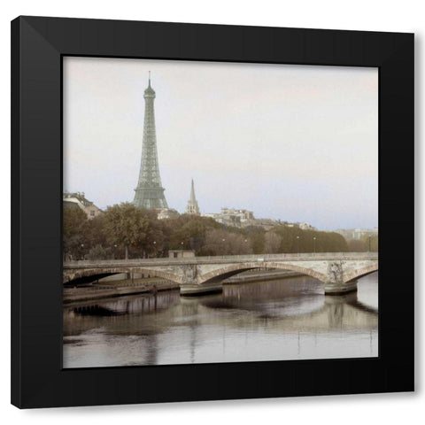 Tour Eiffel - 3 Black Modern Wood Framed Art Print by Blaustein, Alan