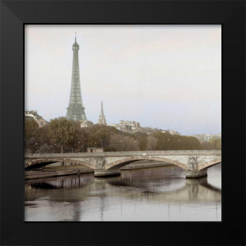 Tour Eiffel - 3 Black Modern Wood Framed Art Print by Blaustein, Alan