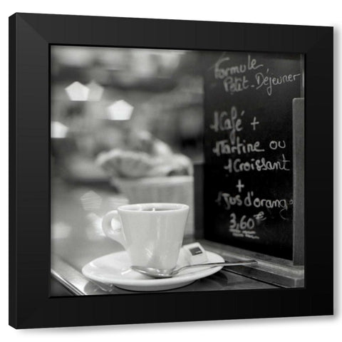 Cafe, Champs Black Modern Wood Framed Art Print by Blaustein, Alan