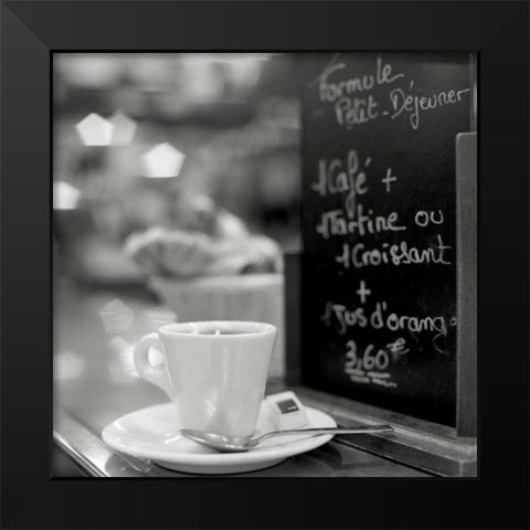 Cafe, Champs Black Modern Wood Framed Art Print by Blaustein, Alan