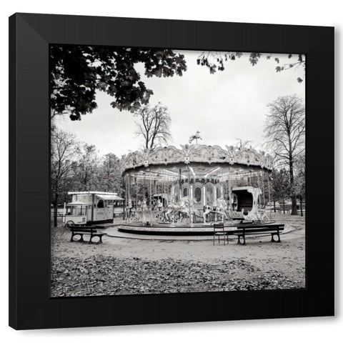 Paris - 32 Black Modern Wood Framed Art Print by Blaustein, Alan