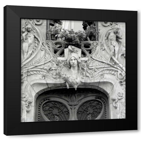 Paris Art Deco - 1 Black Modern Wood Framed Art Print with Double Matting by Blaustein, Alan