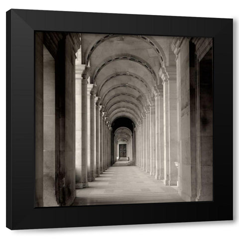 Paris - 27 Black Modern Wood Framed Art Print by Blaustein, Alan