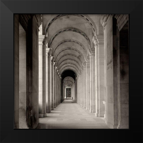 Paris - 27 Black Modern Wood Framed Art Print by Blaustein, Alan