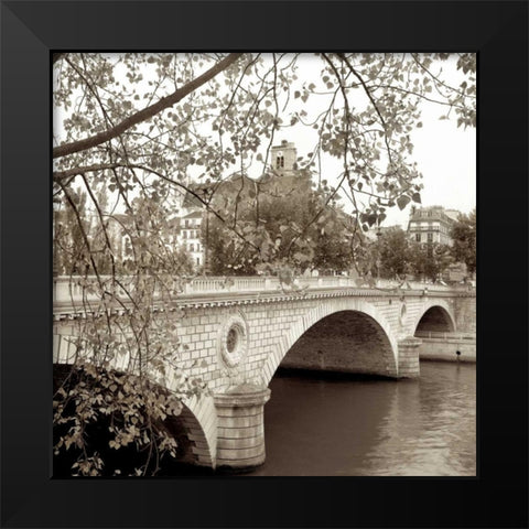 Pont Louis-Philippe, Paris Black Modern Wood Framed Art Print by Blaustein, Alan
