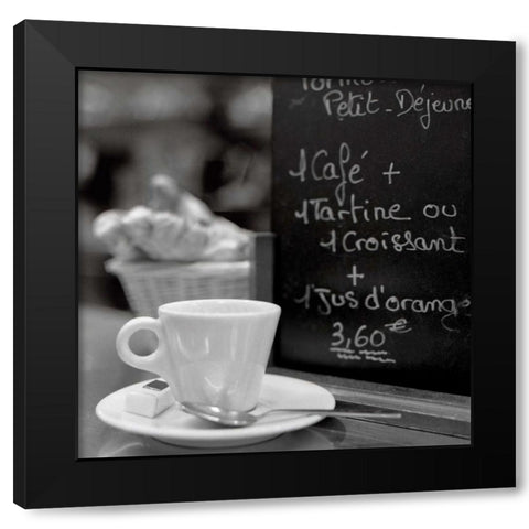 Cafe, Champs-Elysees - 31 Black Modern Wood Framed Art Print by Blaustein, Alan