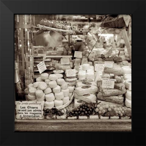 Marketplace - 9 Black Modern Wood Framed Art Print by Blaustein, Alan