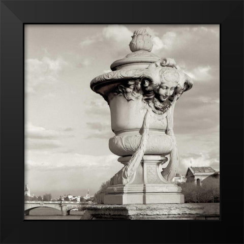 Paris - 32 Black Modern Wood Framed Art Print by Blaustein, Alan