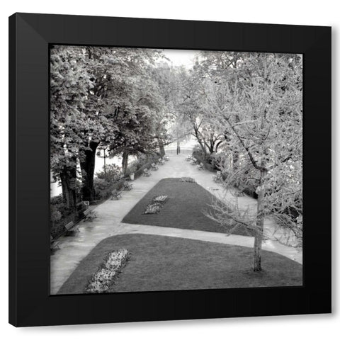 Paris - 14 Black Modern Wood Framed Art Print with Double Matting by Blaustein, Alan