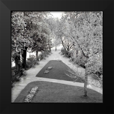 Paris - 14 Black Modern Wood Framed Art Print by Blaustein, Alan