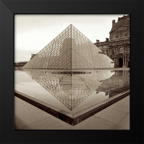 Paris - 8 Black Modern Wood Framed Art Print by Blaustein, Alan