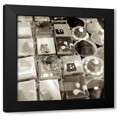 Marketplace - 7 Black Modern Wood Framed Art Print by Blaustein, Alan