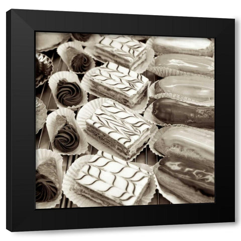Marketplace - 29 Black Modern Wood Framed Art Print by Blaustein, Alan