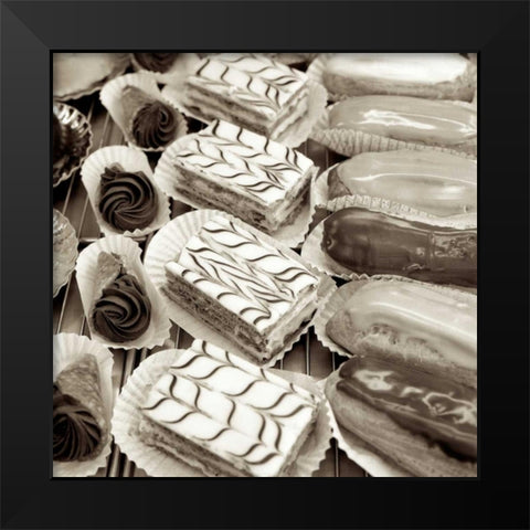 Marketplace - 29 Black Modern Wood Framed Art Print by Blaustein, Alan